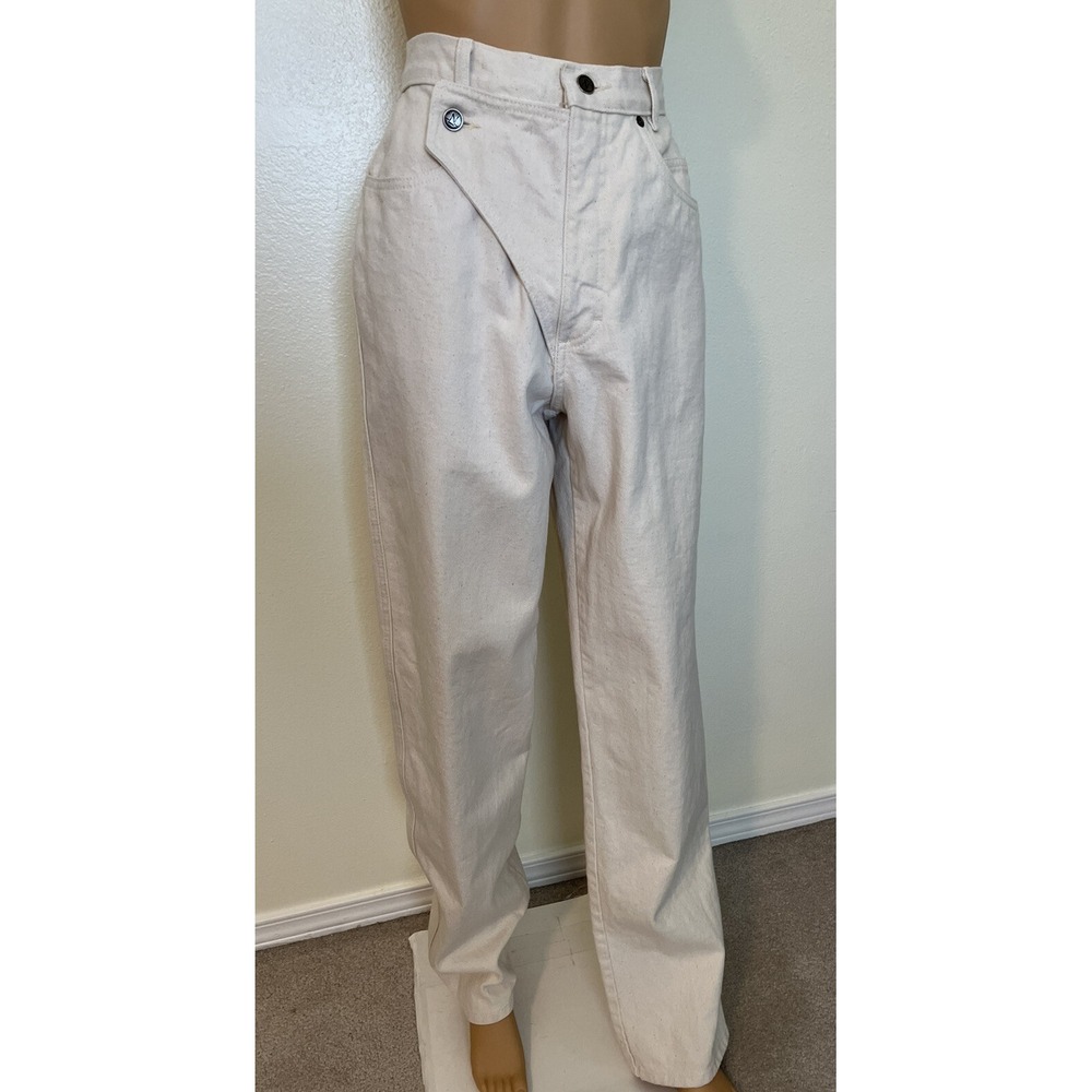 N Thoroughbred-Western, 70/80s, Vintage, Cream, Long, USA, HighRise, Jean. Sz-13 - Picture 3 of 10